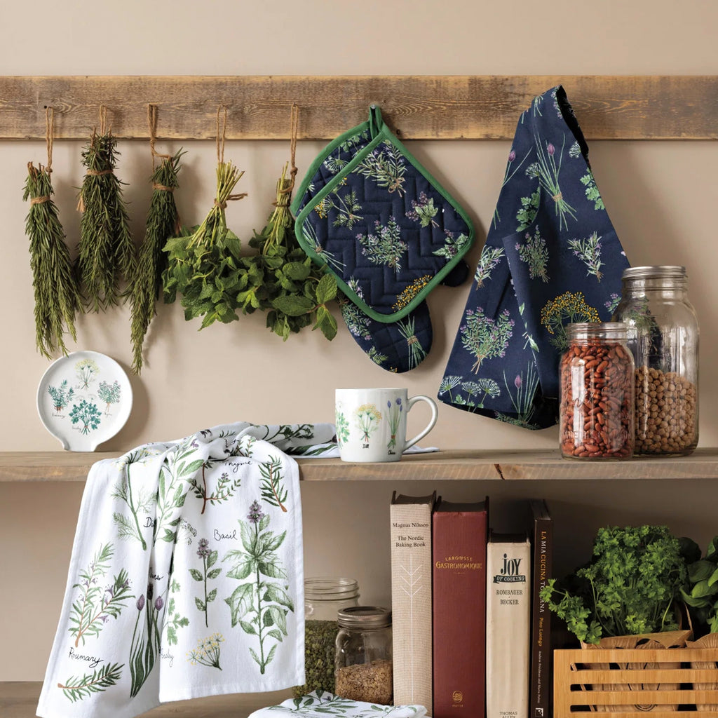 Hanging Fresh Herbs Chef Mitt.
