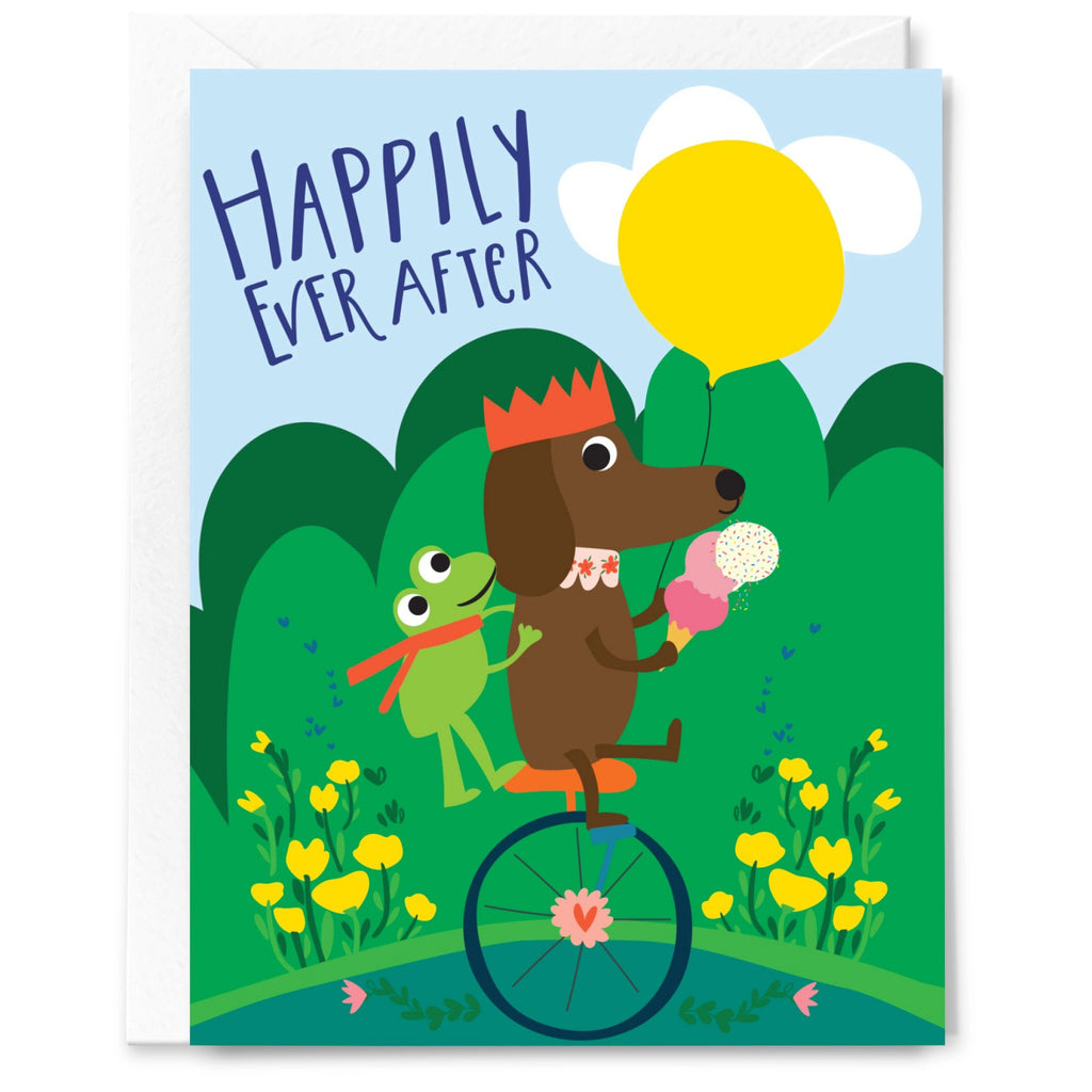 Happily Ever After Unicycle Card.