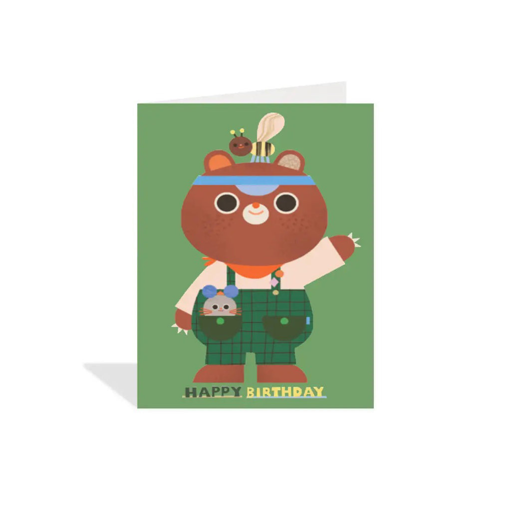 Happy Birthday Bear Enclosure Card.