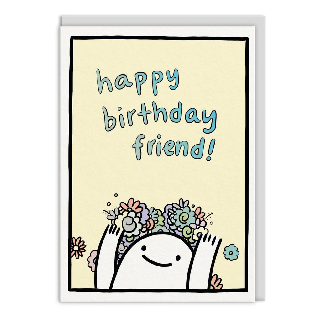 Happy Birthday Friend Greeting Card.