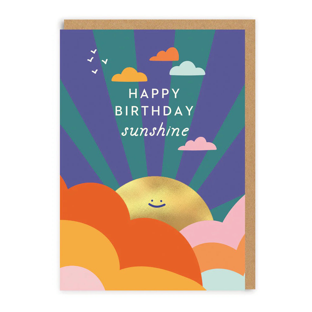 Happy Birthday Sunshine Card.