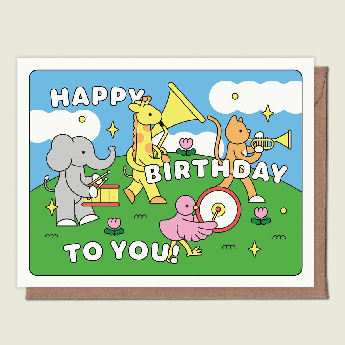 Happy Birthday To You Parade Greeting Card | Epée Lapin Studio – Outer ...