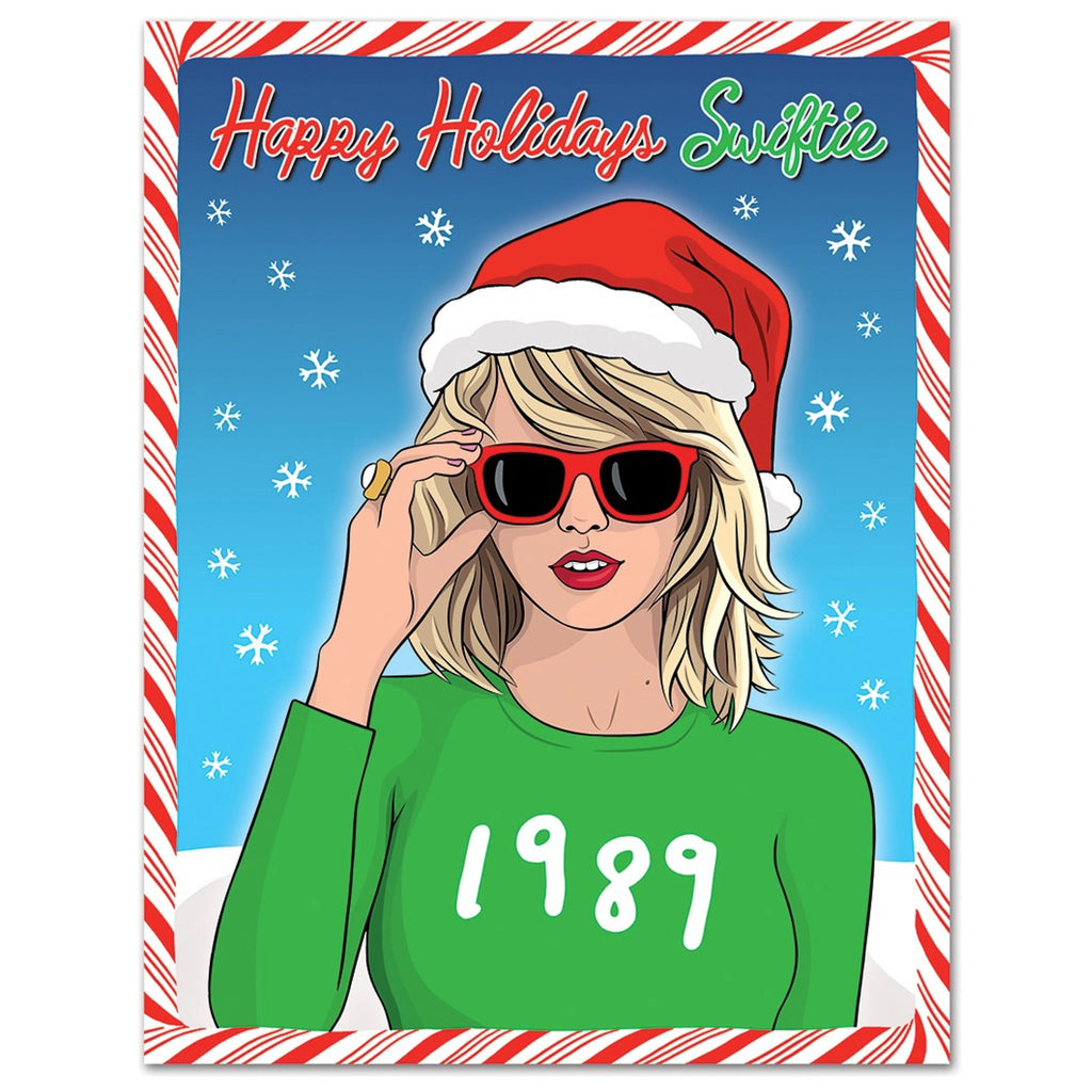 Happy Holidays Swiftie Card.