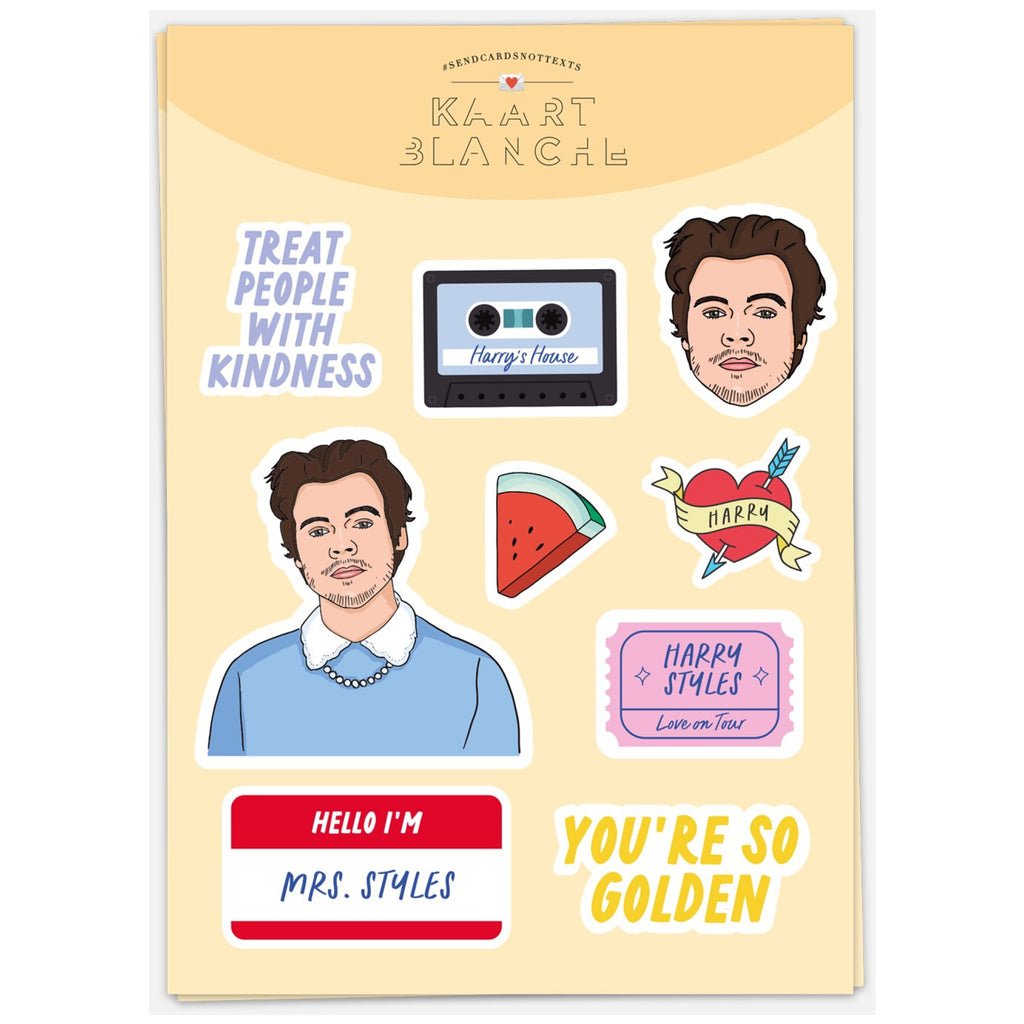 Harry Styles Sticker Sheet.