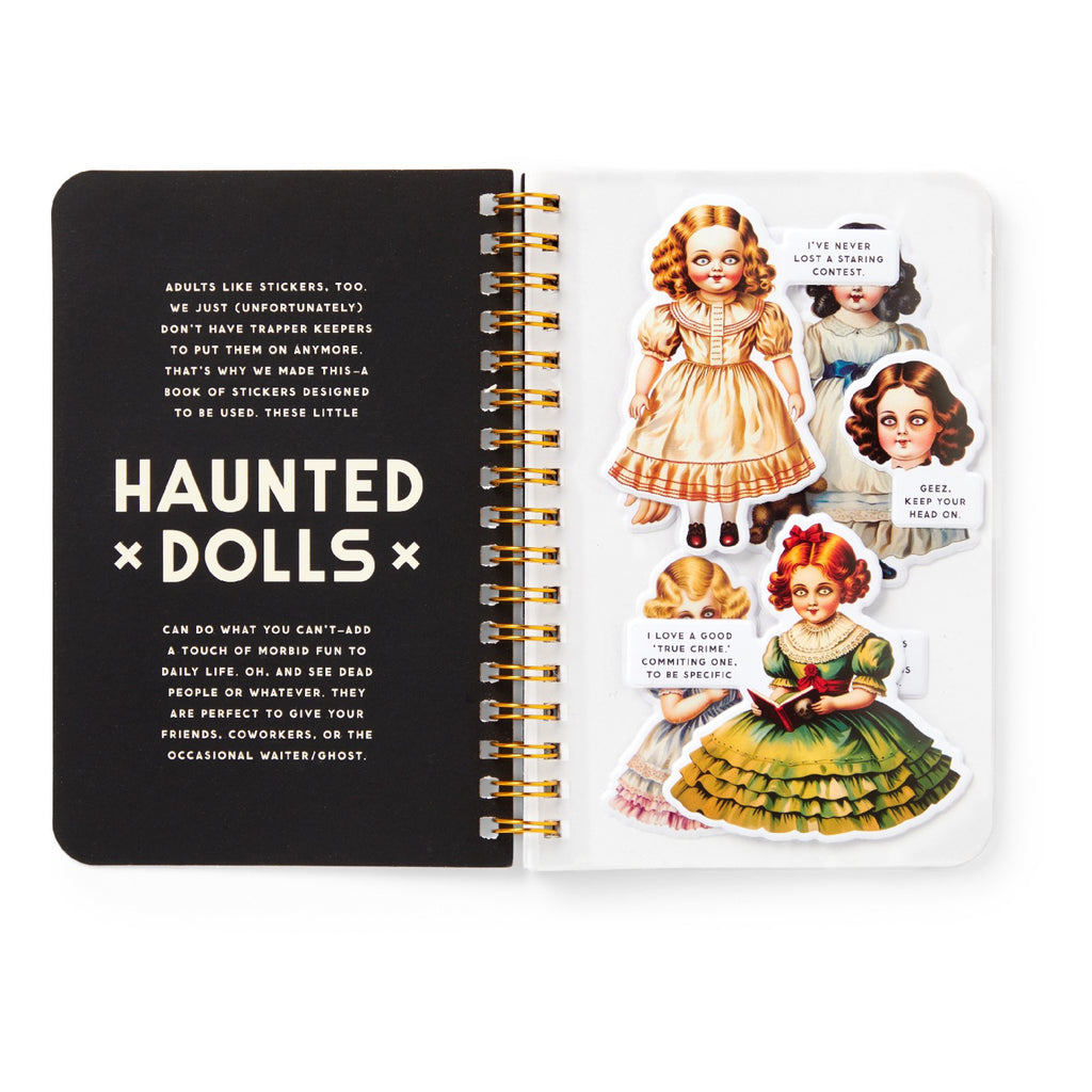 Haunted Dolls Sticker Book - sample spread 1.