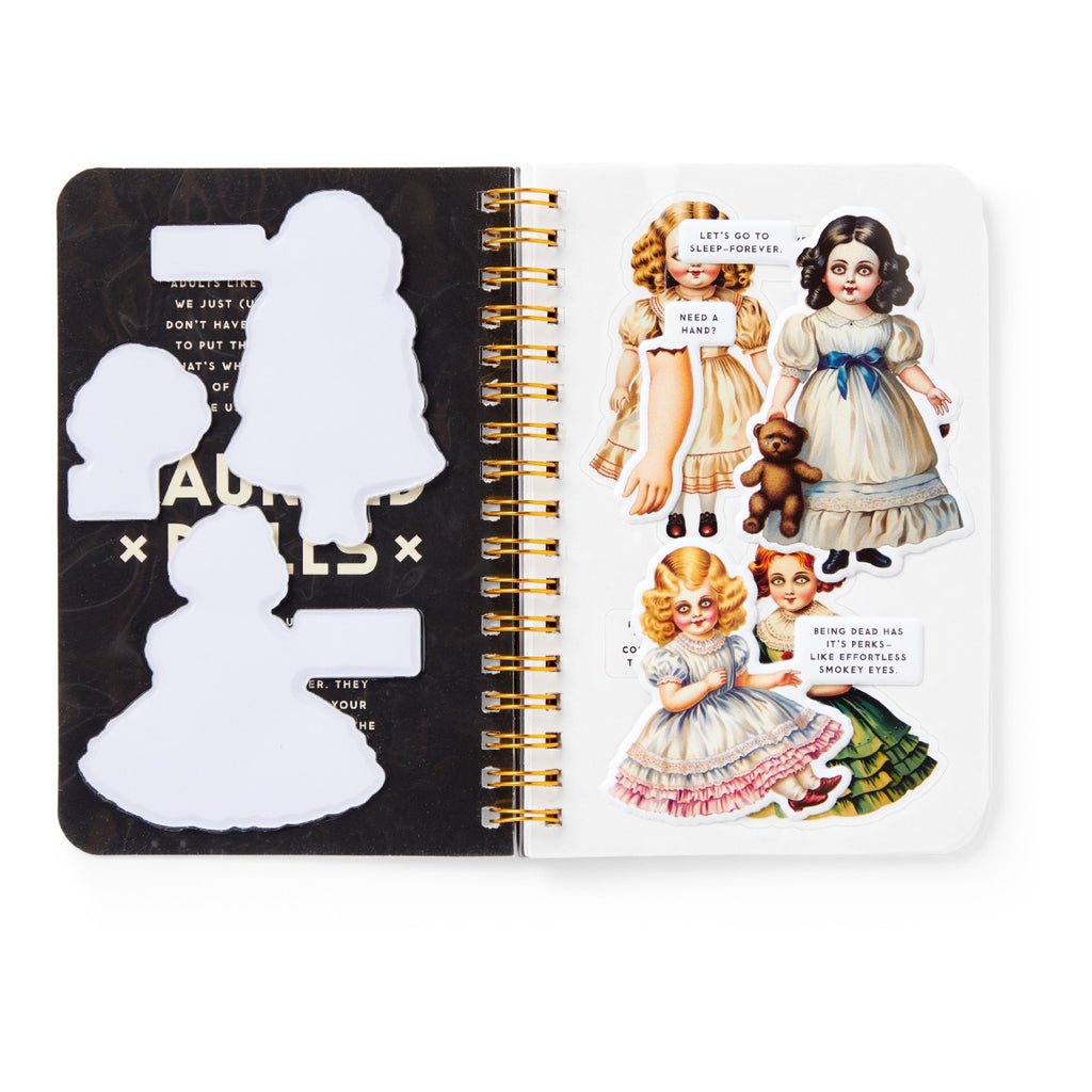 Haunted Dolls Sticker Book - sample spread 2.