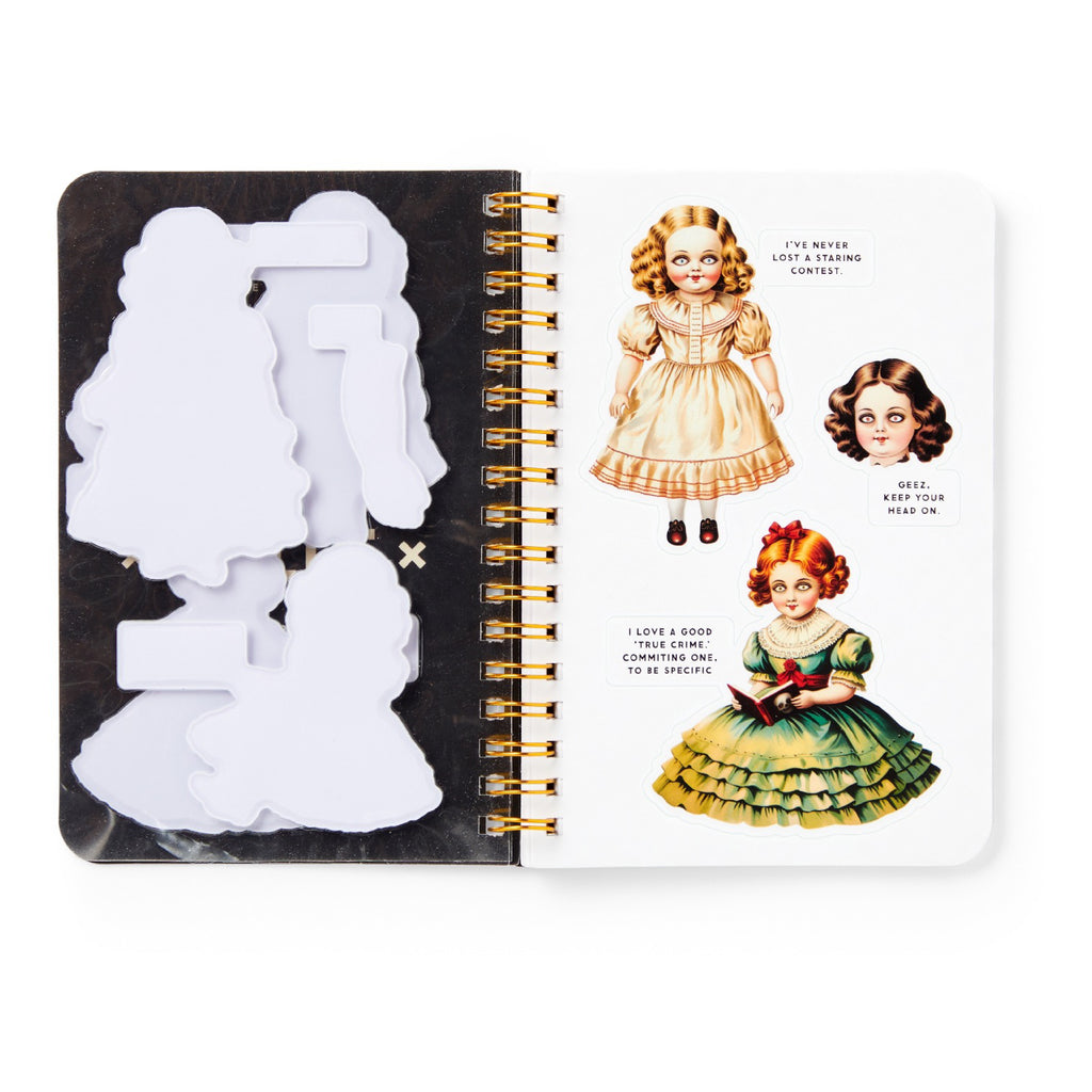 Haunted Dolls Sticker Book - sample spread 3.