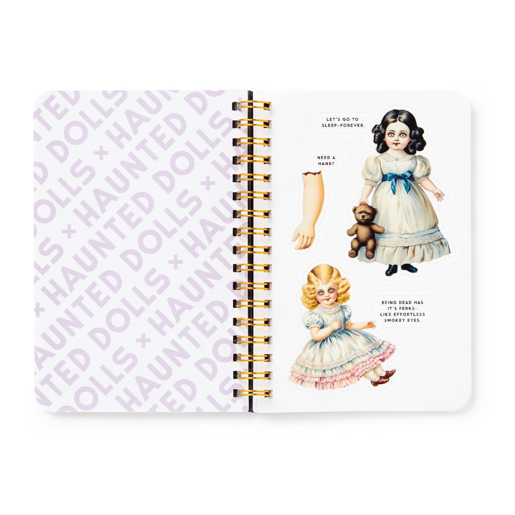 Haunted Dolls Sticker Book - sample spread 4.