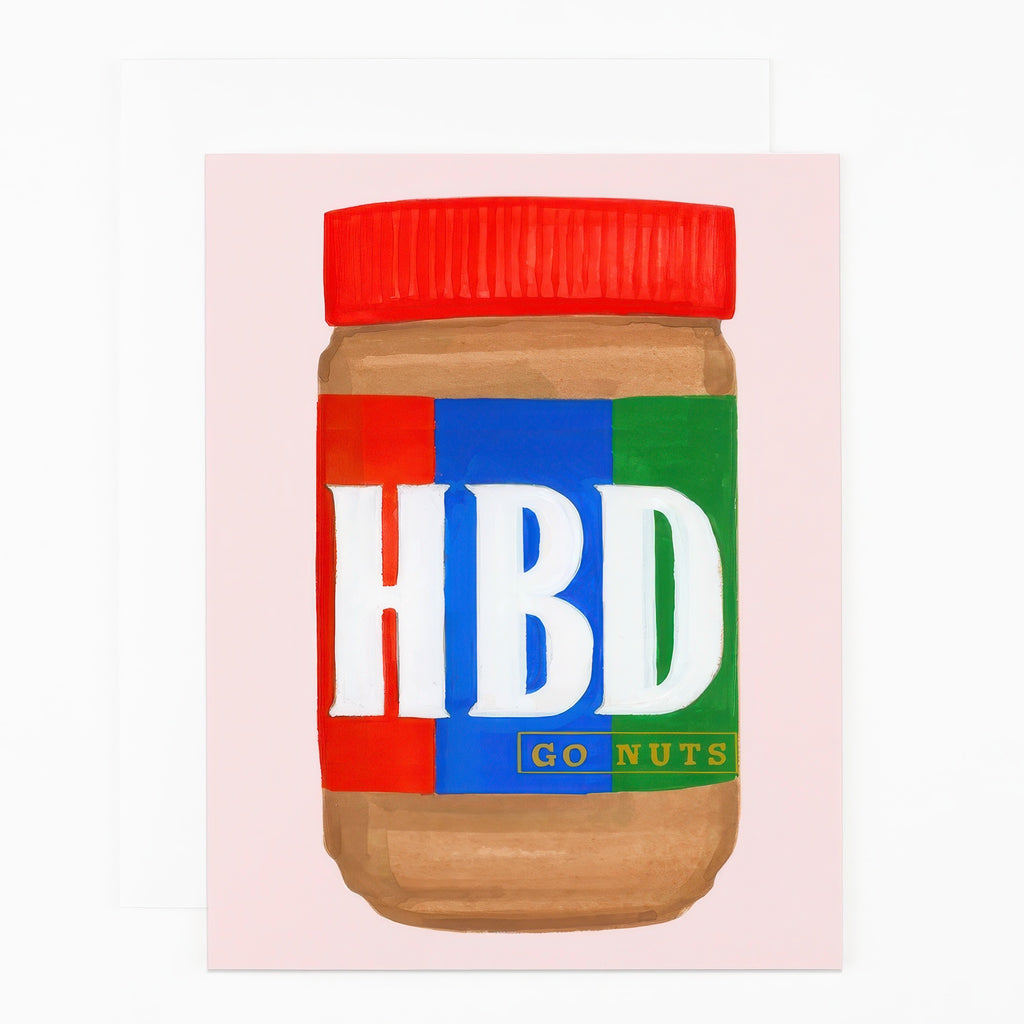 HBD Go Nuts Peanut Butter Card.