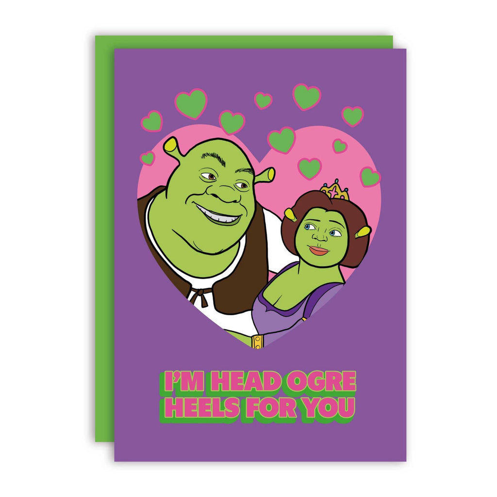 Head Ogre Heels For You Shrek Love Card .