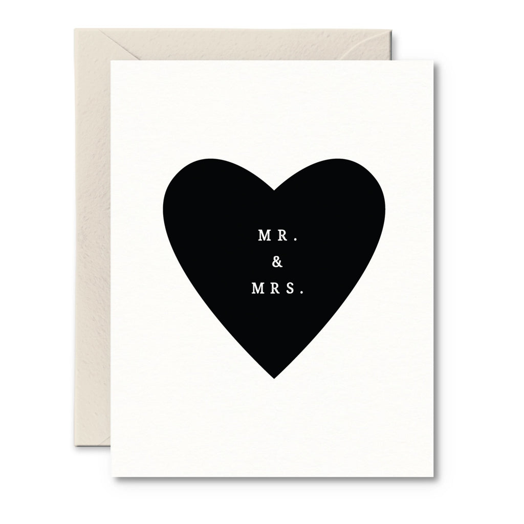 Heart Mr. & Mrs. Card.