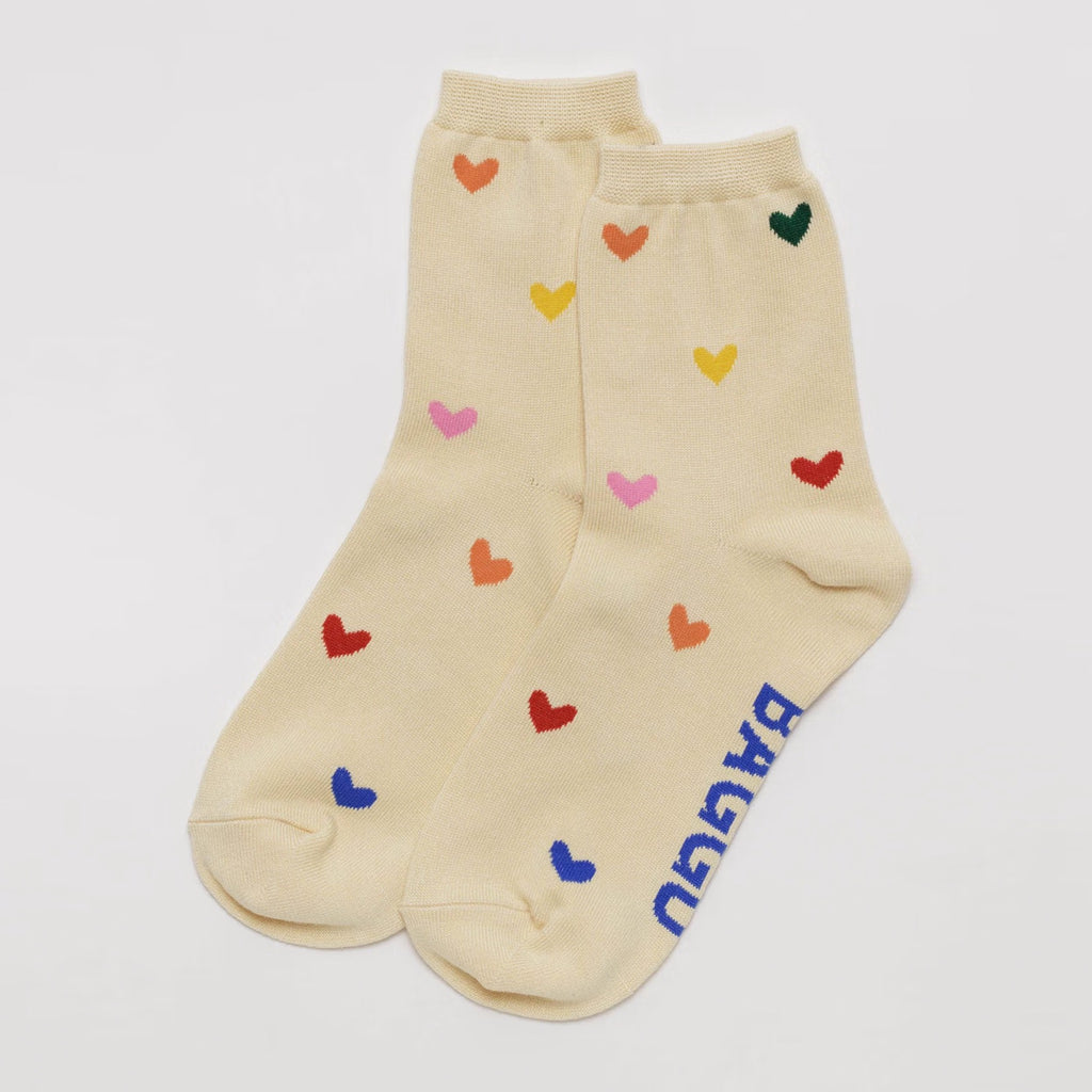 Hearts Crew Socks.