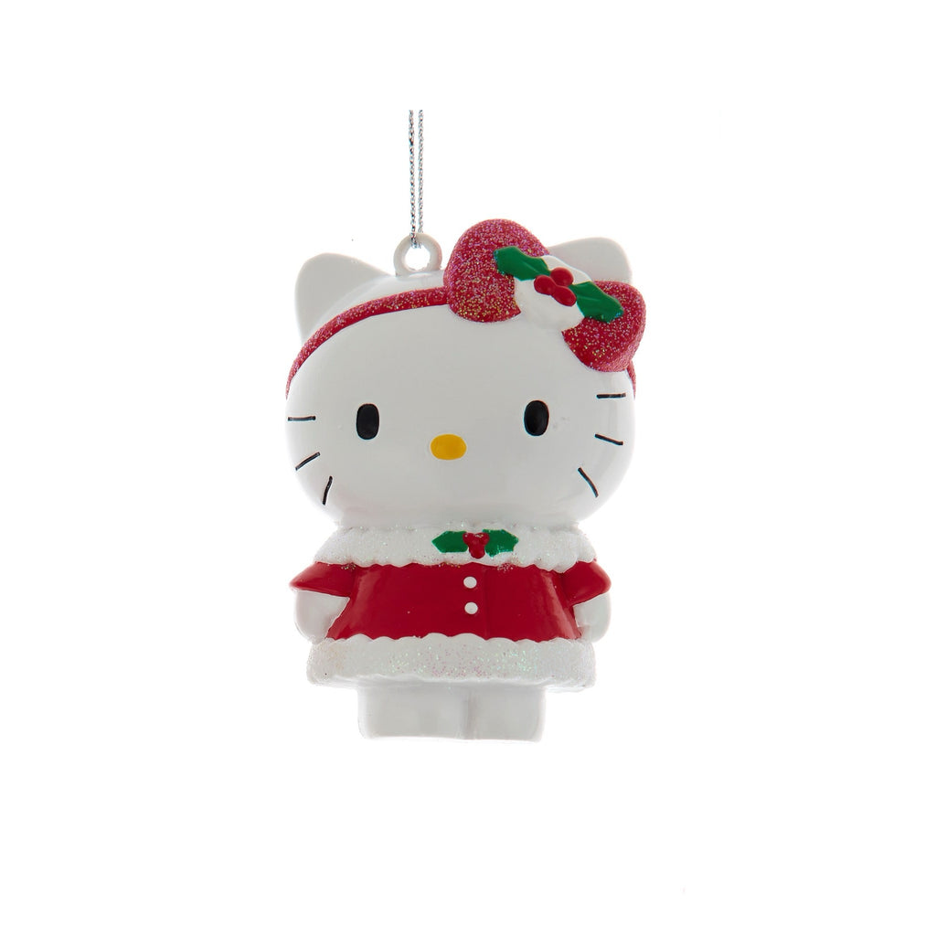 Hello Kitty Ornament with mistletoe.