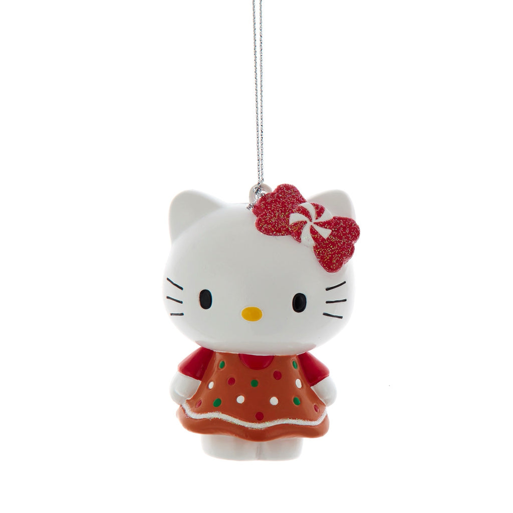 Hello Kitty Ornament with red skirt.