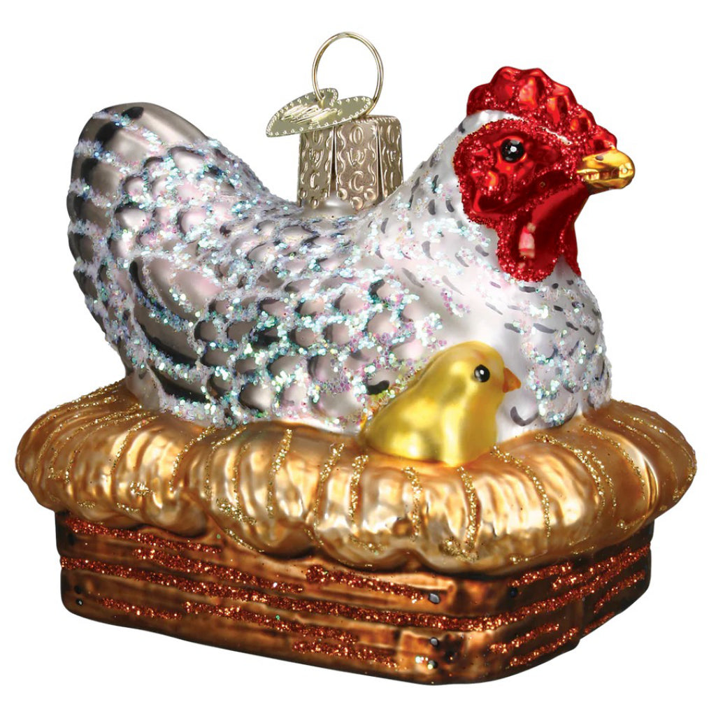 Hen ornament.