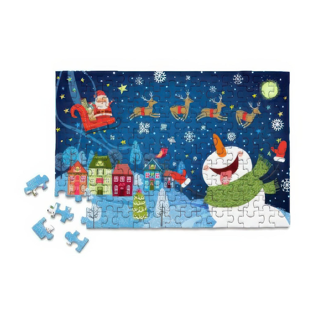 Here Comes Santa Claus Mini Jigsaw Puzzle.