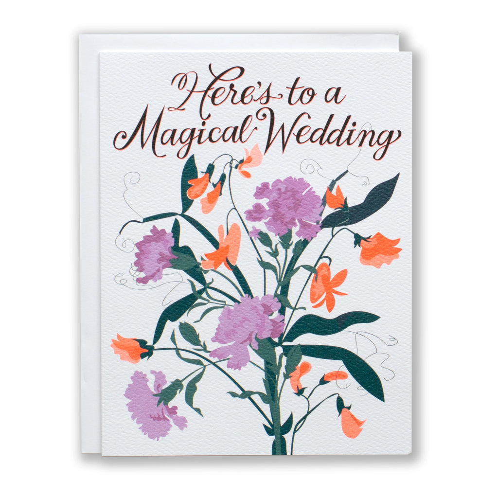 Here's To A Magical Wedding Card.