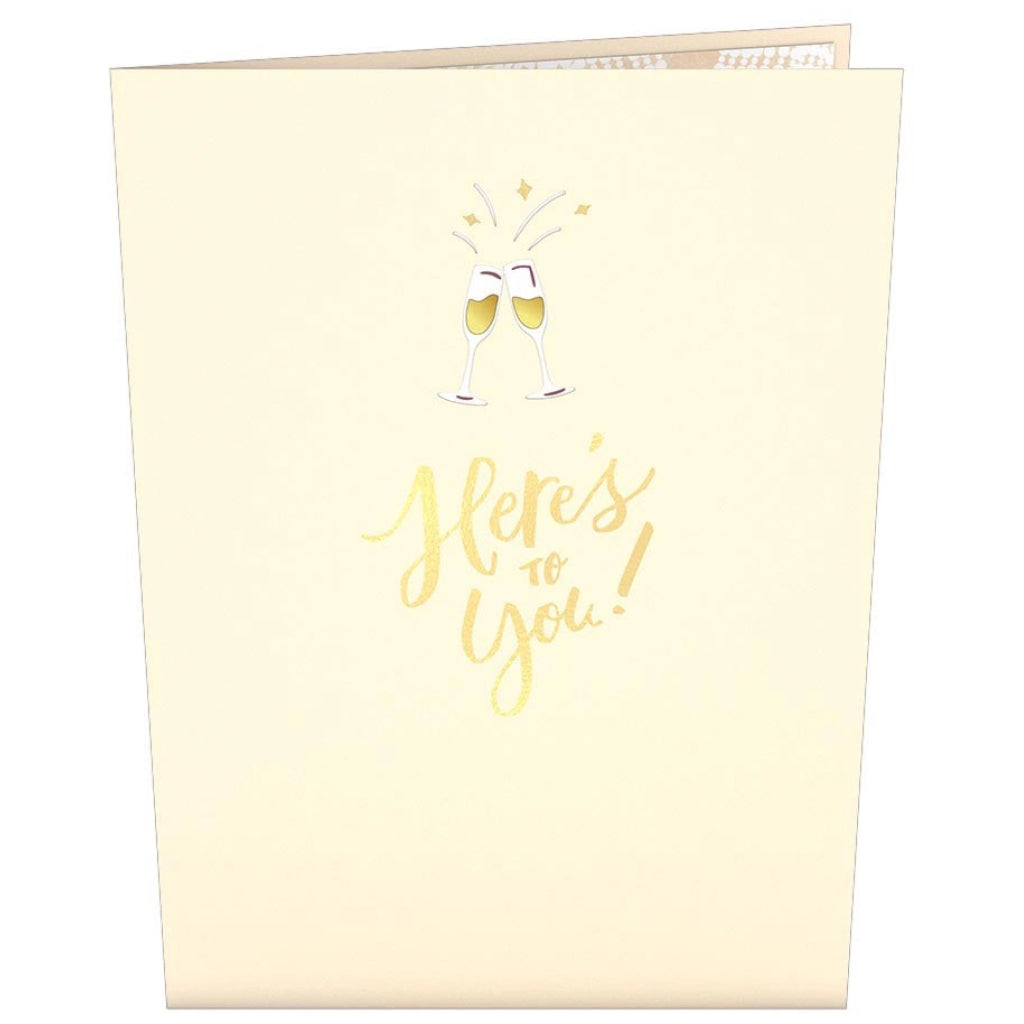 Here's To You Champagne Pop-Up Card card only.