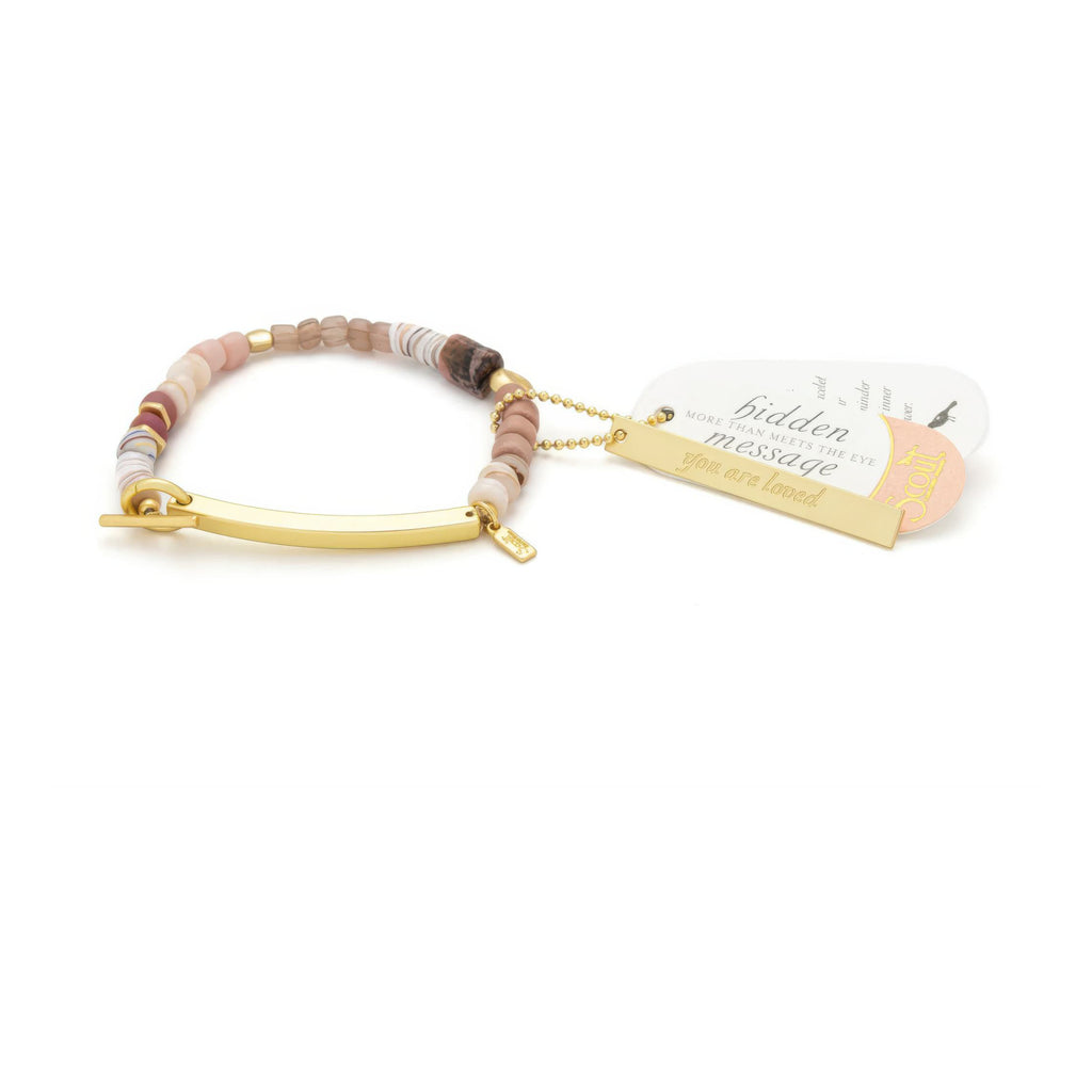 Hidden Message Bracelet Loved with charm.