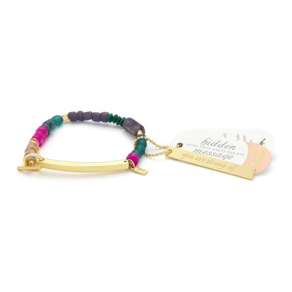 Hidden Message Bracelet Strong AF with tag.