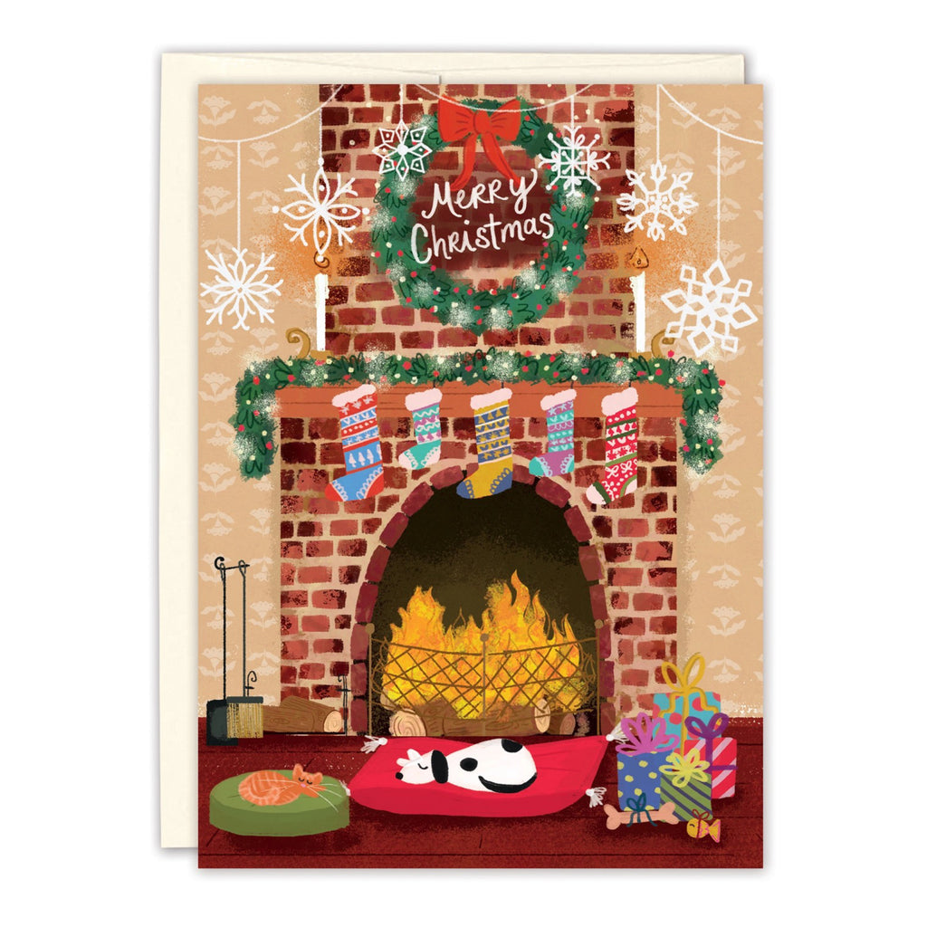 Holiday Hearth Boxed Holiday Card.