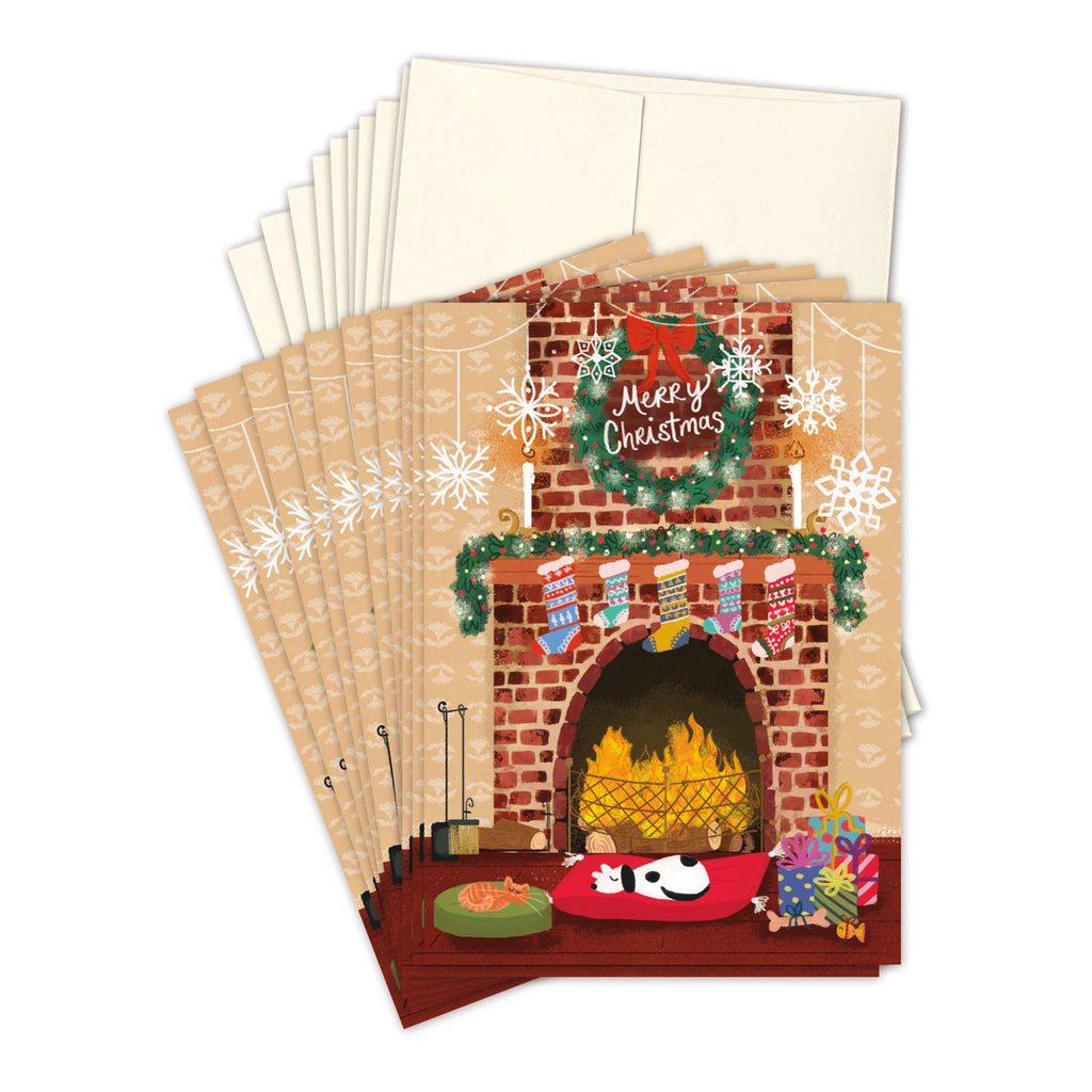 Holiday Hearth Boxed Holiday Cards contents.