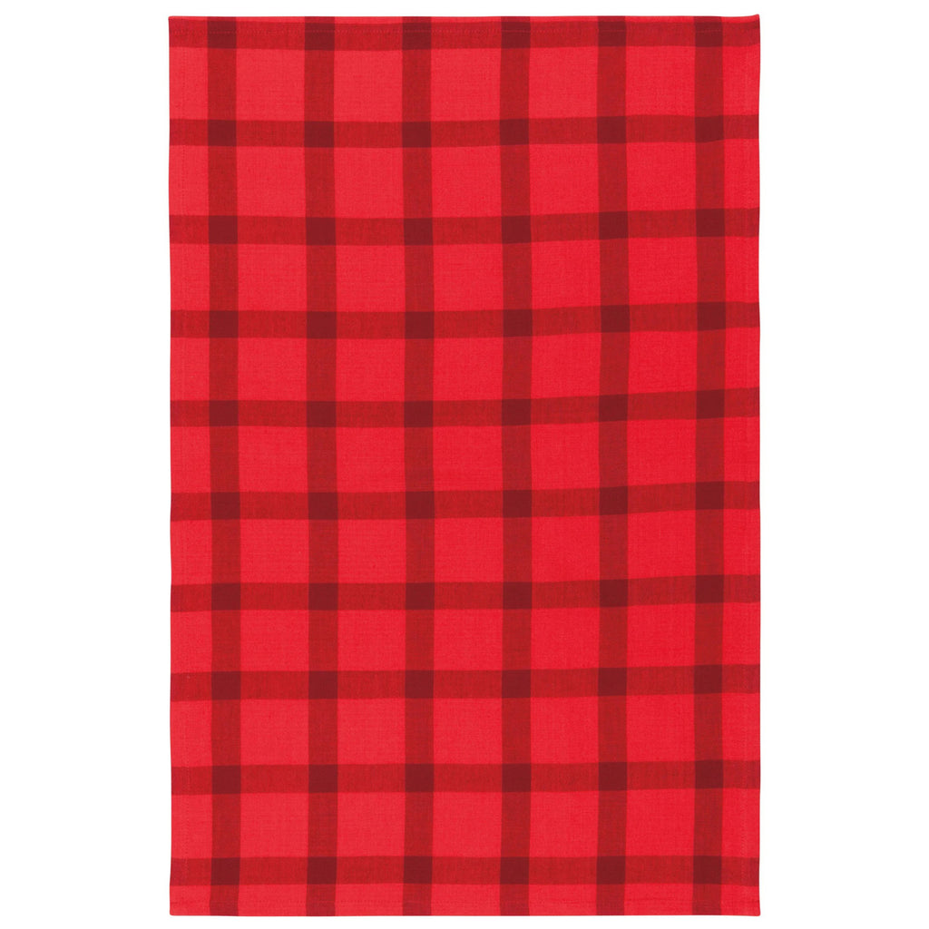 Holiday Hounds Red Cotton Dishtowel.