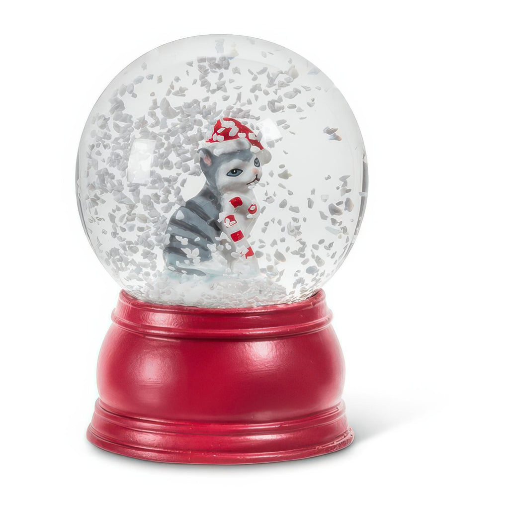 Holiday Pet Small Snow Globe - cat.