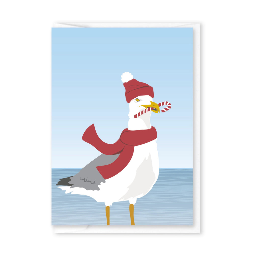 Holiday Seagull Enclosure Card.