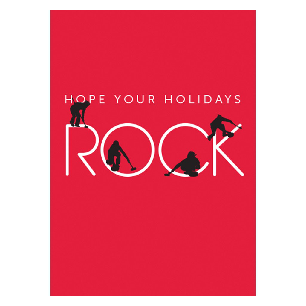 Holidays Rock Christmas Card.