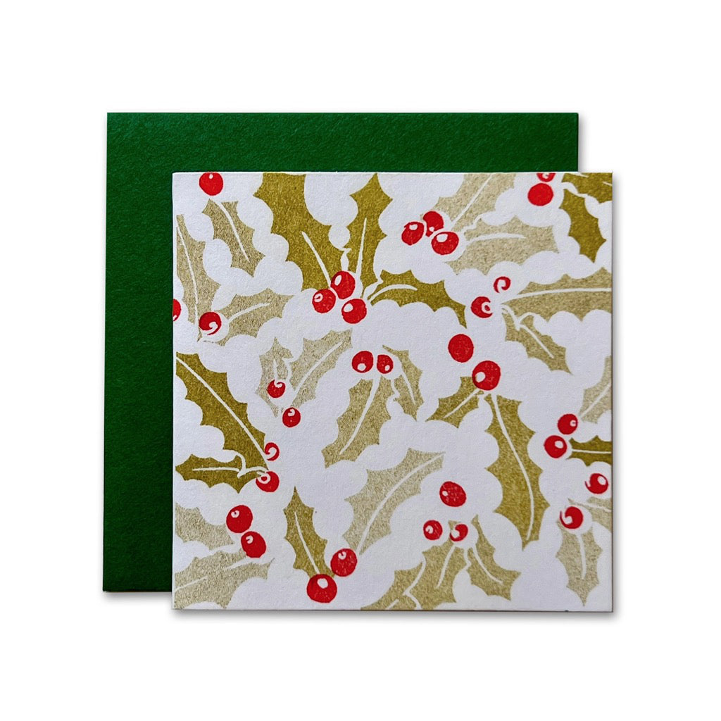 Holly Risograph Tiny Card.