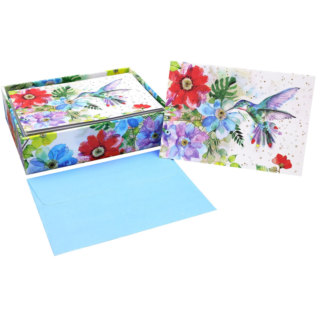 Hummingbird Garden Boxed Note Cards.