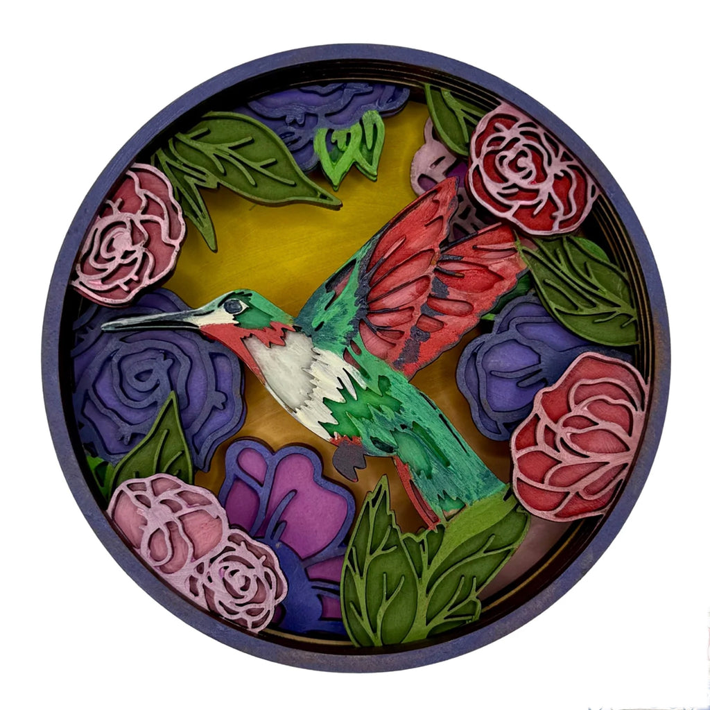 Hummingbird Garden Shadow Box Kit.