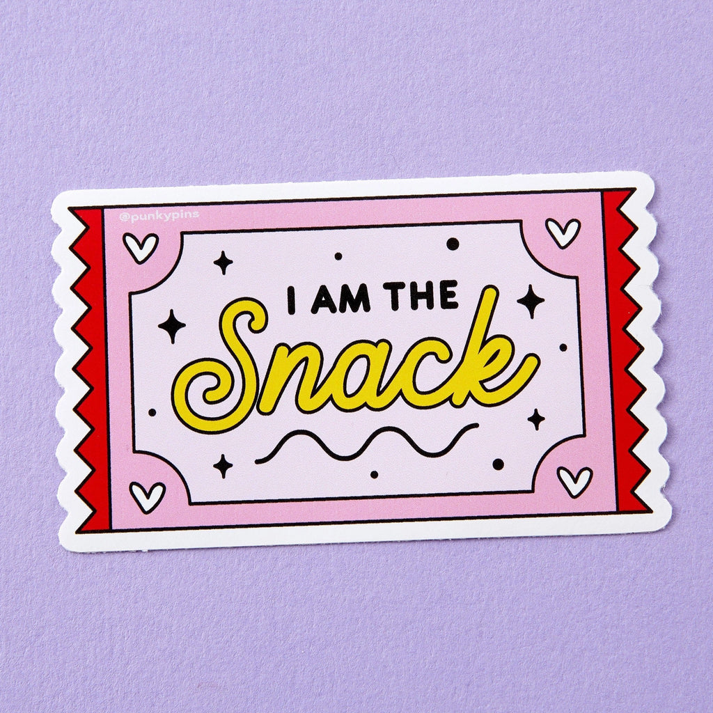 I Am The Snack Vinyl Sticker.