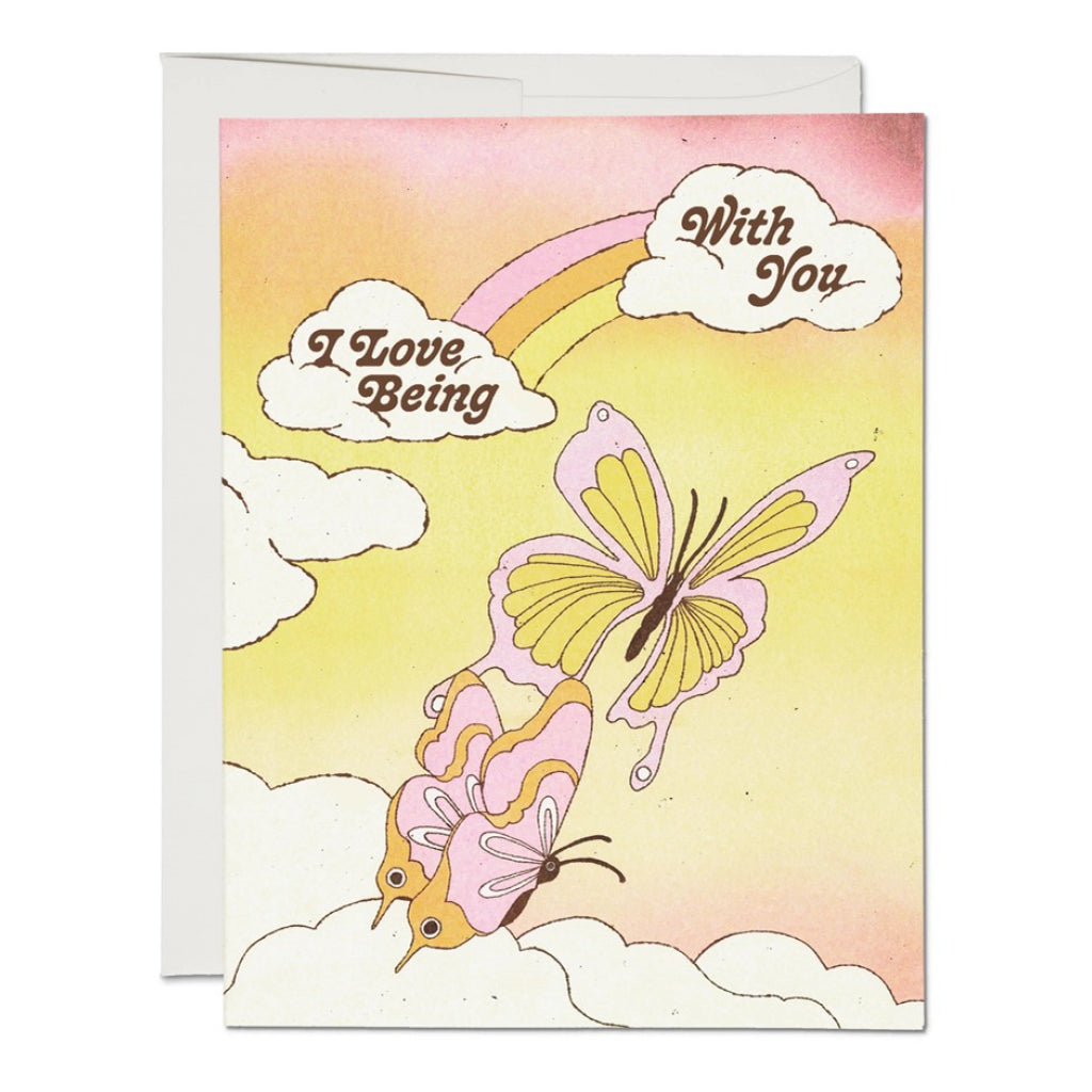 I Love Being With You Love Greeting Card.