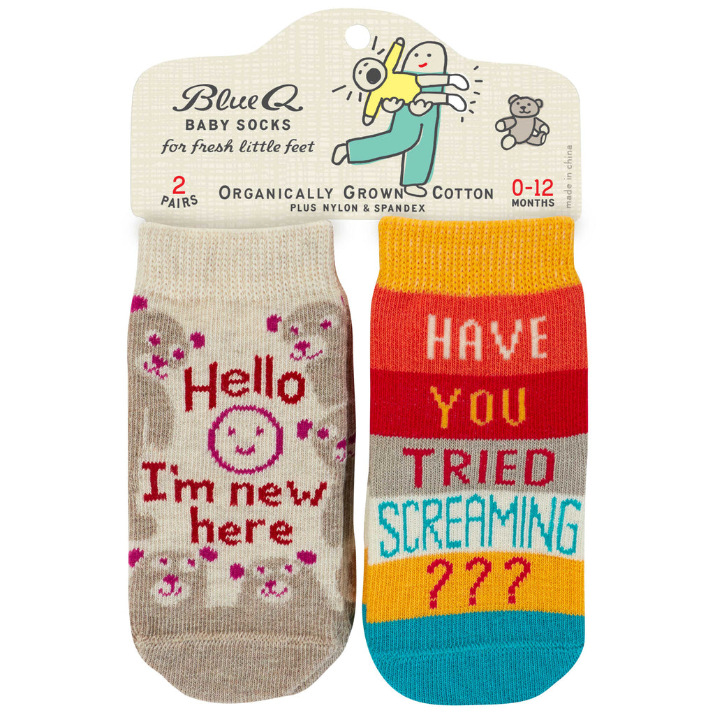 I'm New/Screaming Baby Socks.