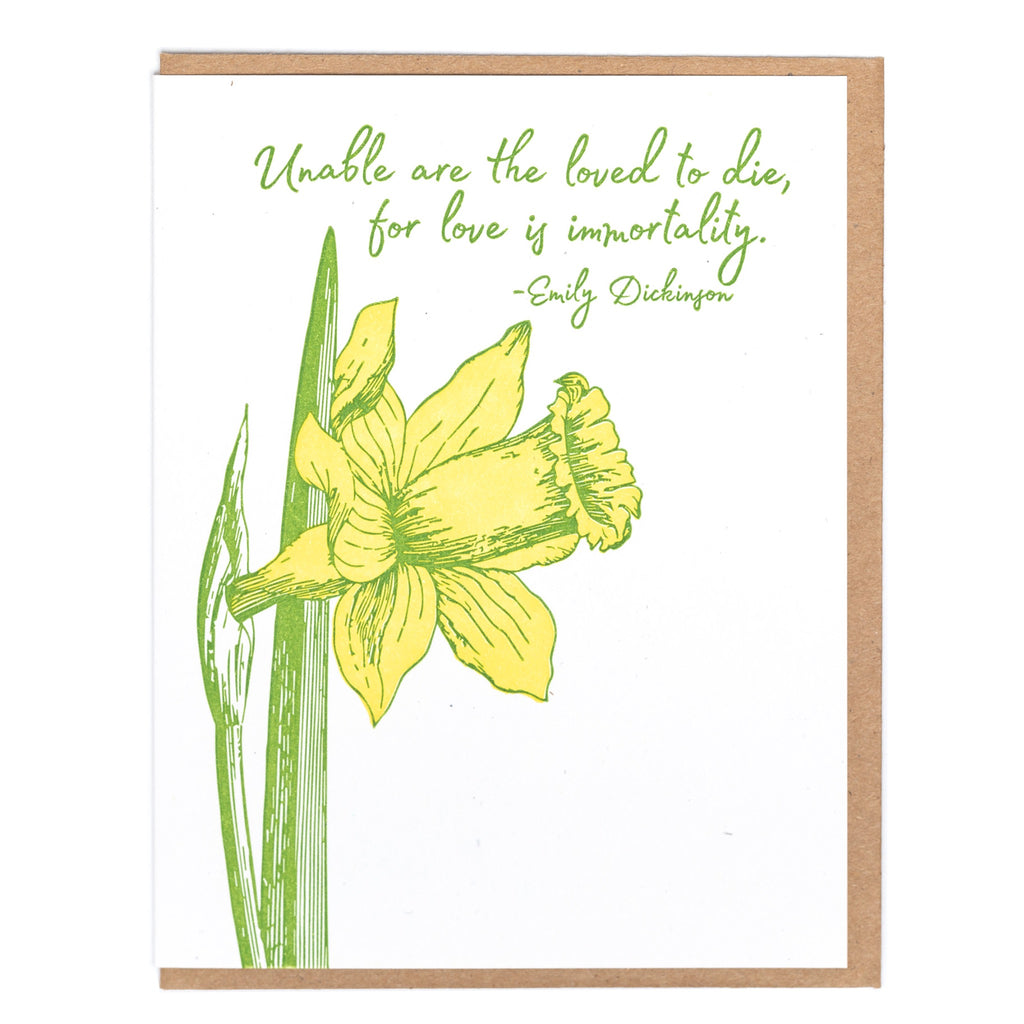 Immortality Greeting Card.