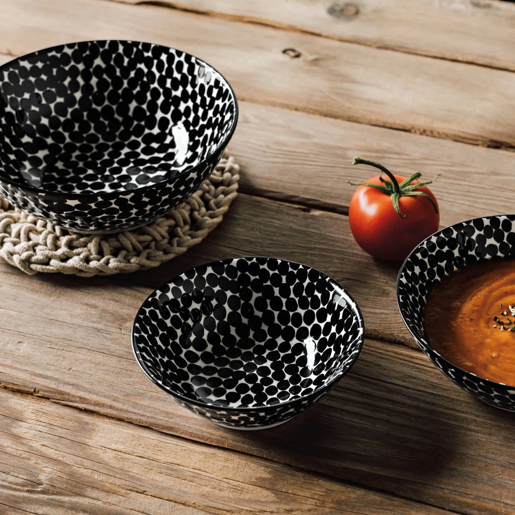 Imperial Anemone Stamped Bowl Small on table.