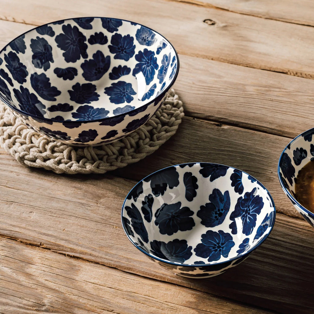 Imperial Flori Stamped Bowl Small on table.