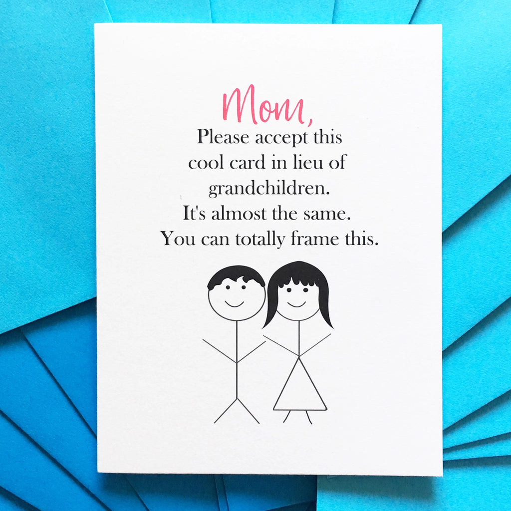 In Lieu Of Grandchildren Mom Card.