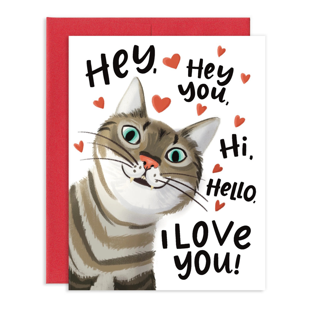 In Your Face Cat Love Card.