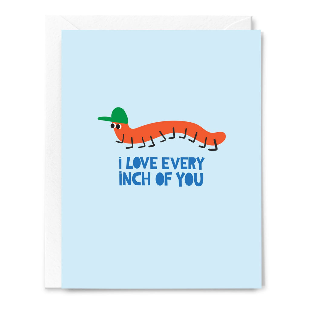 Inchworm Love Card.