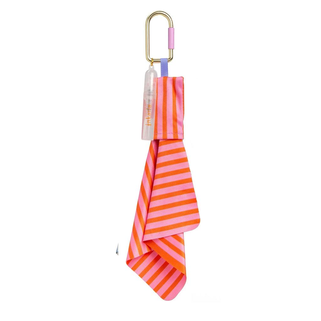 Inkerie On-The-Go Len & Screen Cleaning Kit - red.