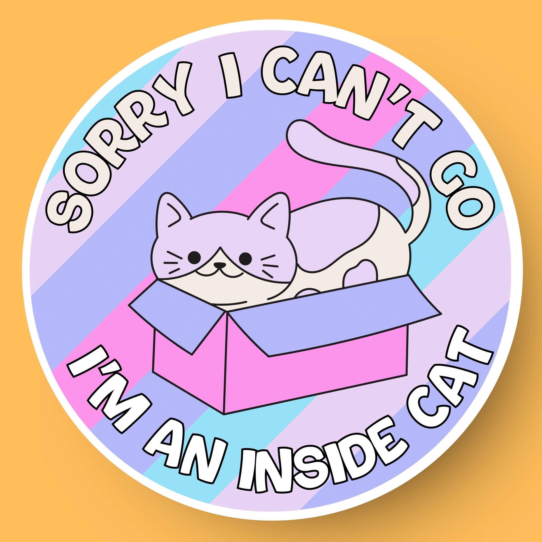 Inside A Incat Inside Cat Sticker | Luxe Trauma – Outer Layer