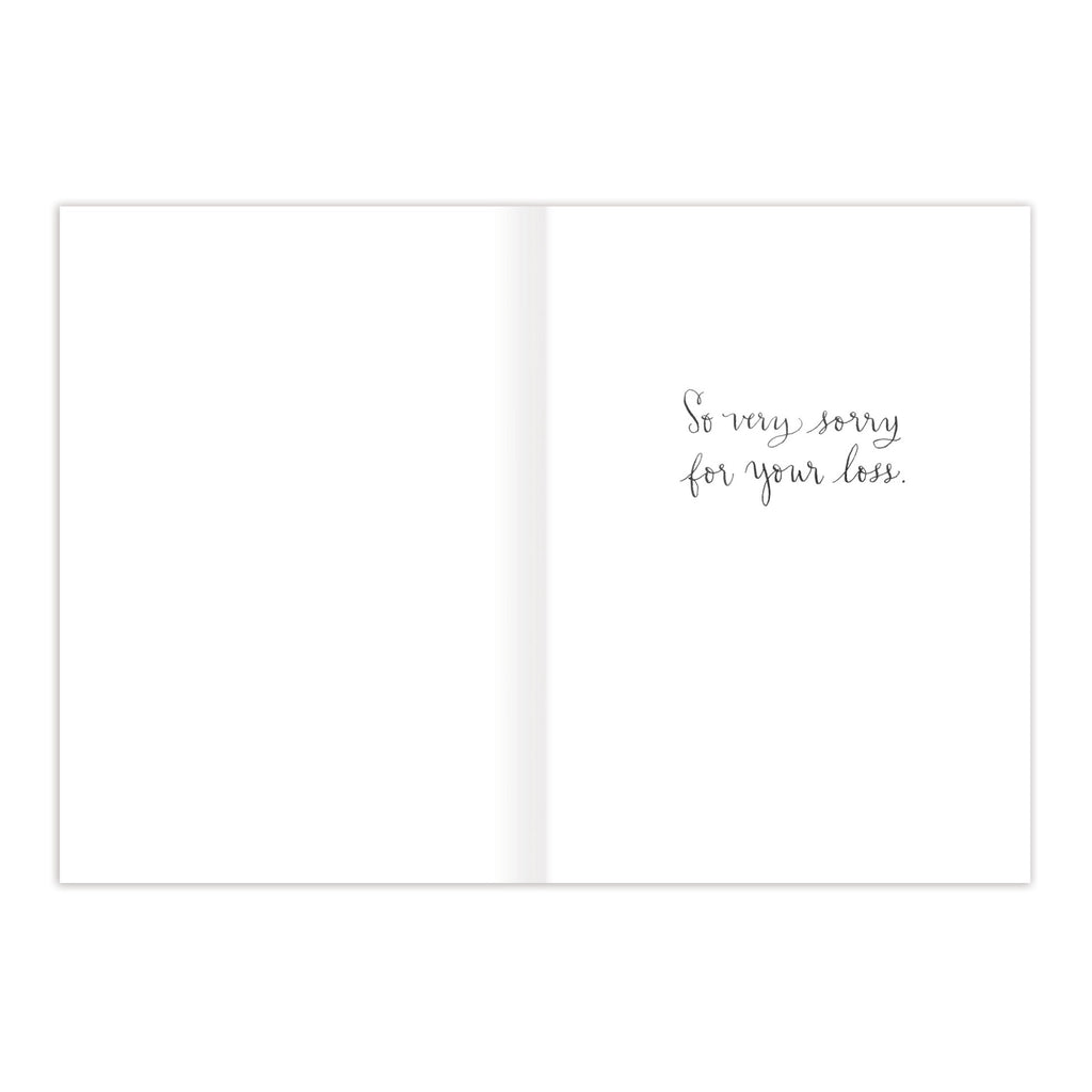 Inside of Animals Pet Sympathy Card.