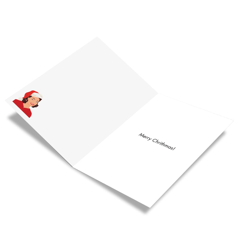 Inside of Another Eggnog Christmas Card.