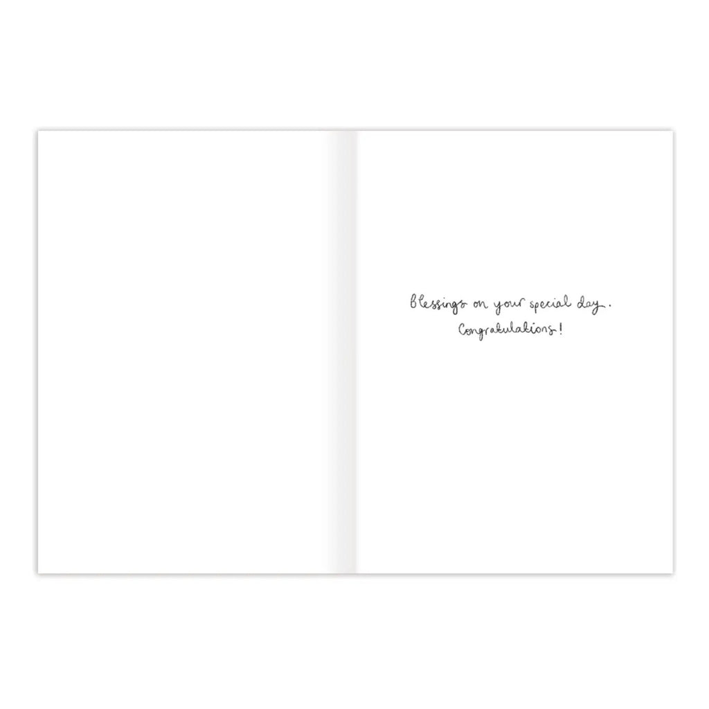 Inside of First Communion Card.