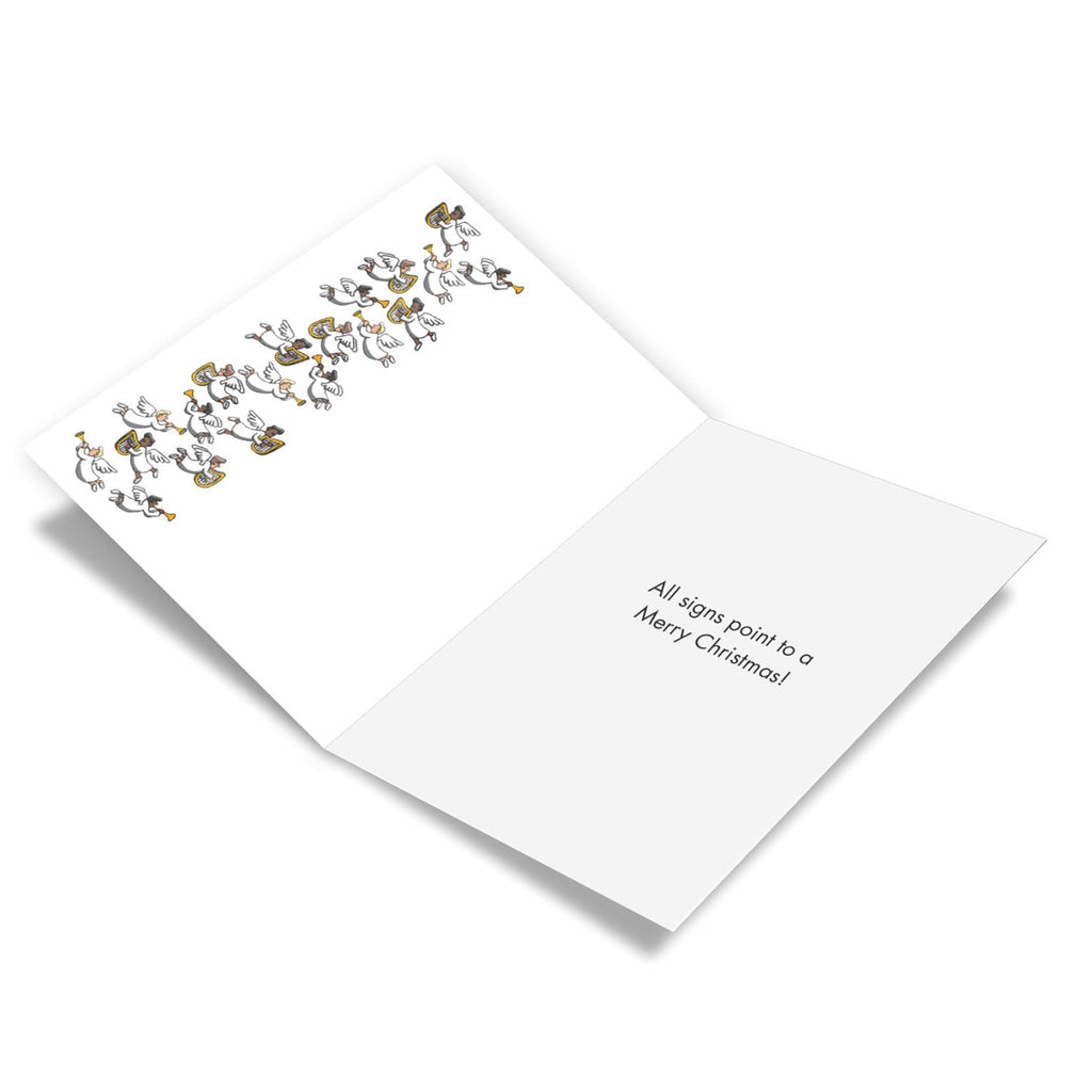 Inside of Guiding Light Christmas Card.