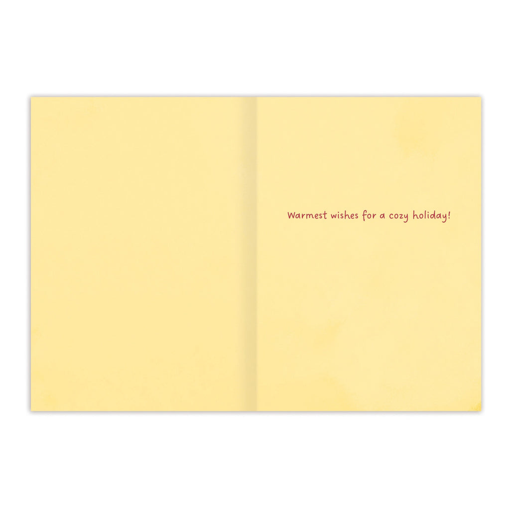 Inside of Holiday Hearth Boxed Holiday Cards.