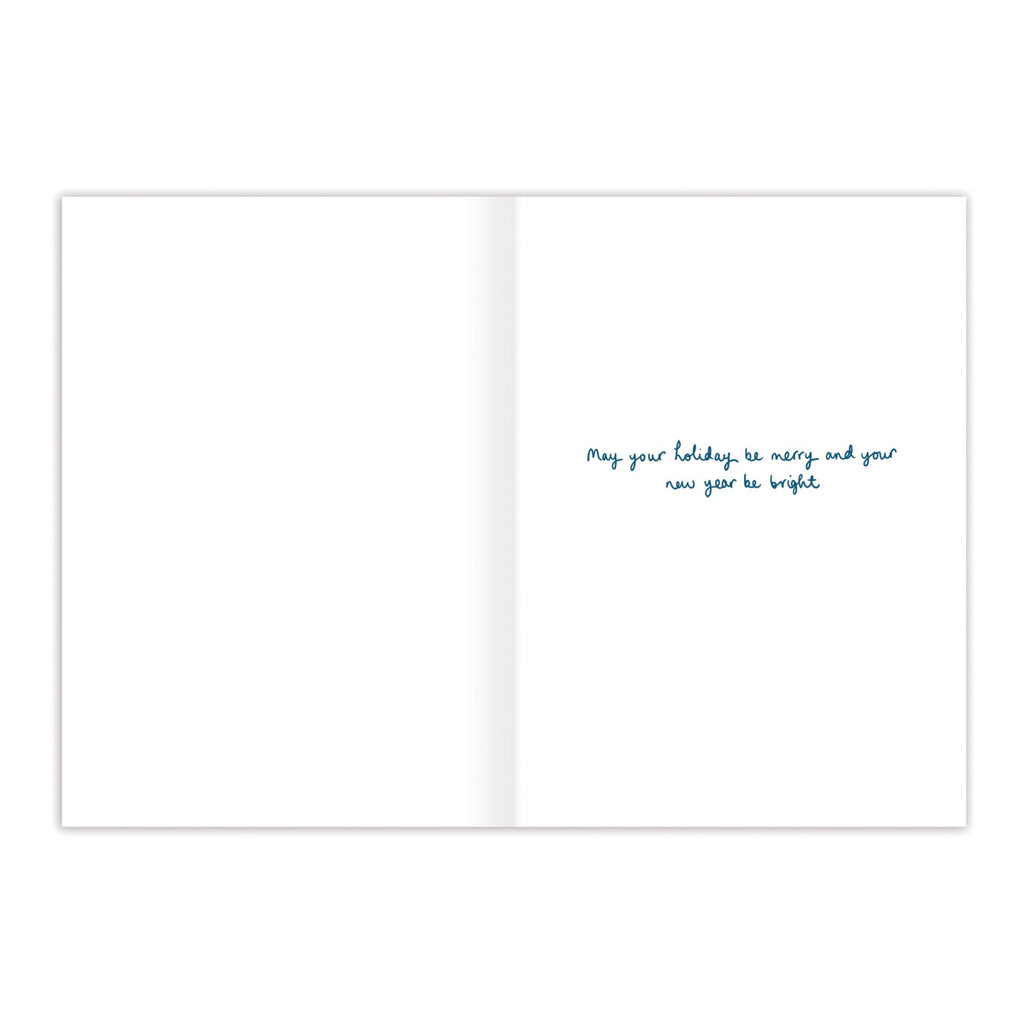 Inside of Polar Bears Love To You All Holiday Card.